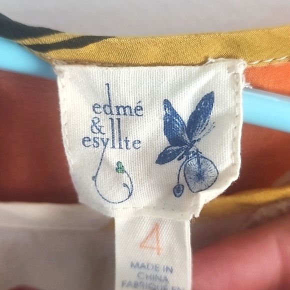 Anthropologie Silk Floral Blouse With Lace Details Size 4 - Picture 9 of 9